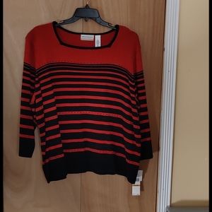 Alfred Dunner Fall Classics sweater.  3X NWT